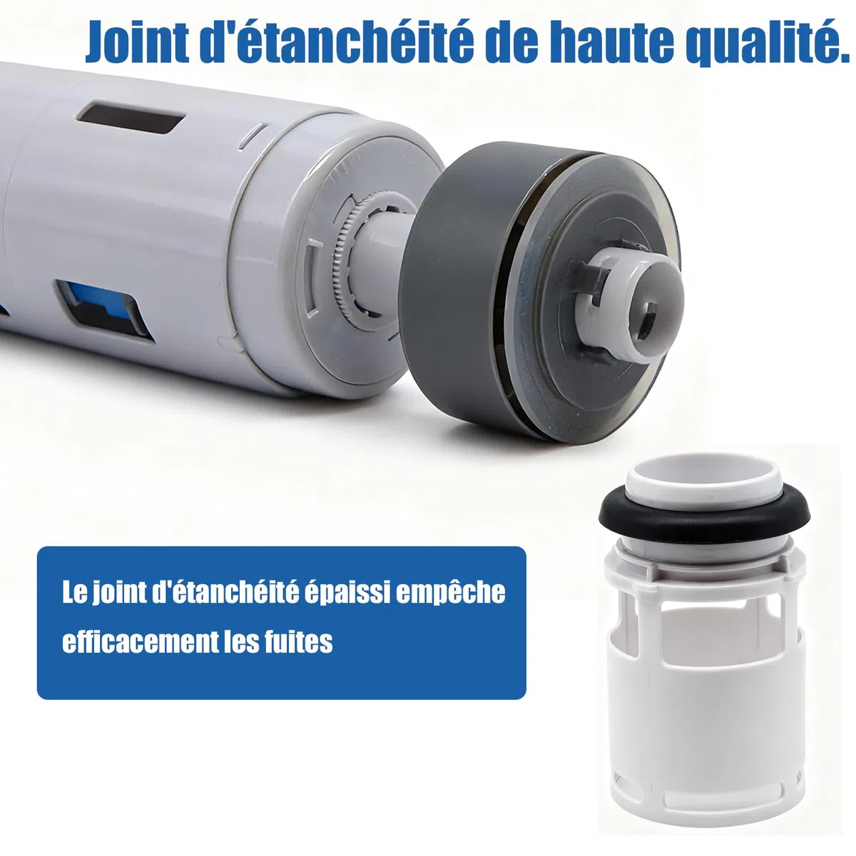 Mécanisme de Chasse d’eau pour Réservoir Encastré, Compatible avec Geberit Type 212, 244.820.00.1, Pièce de Rechange pour Réservoir, Double Chasse, 1 Pièce