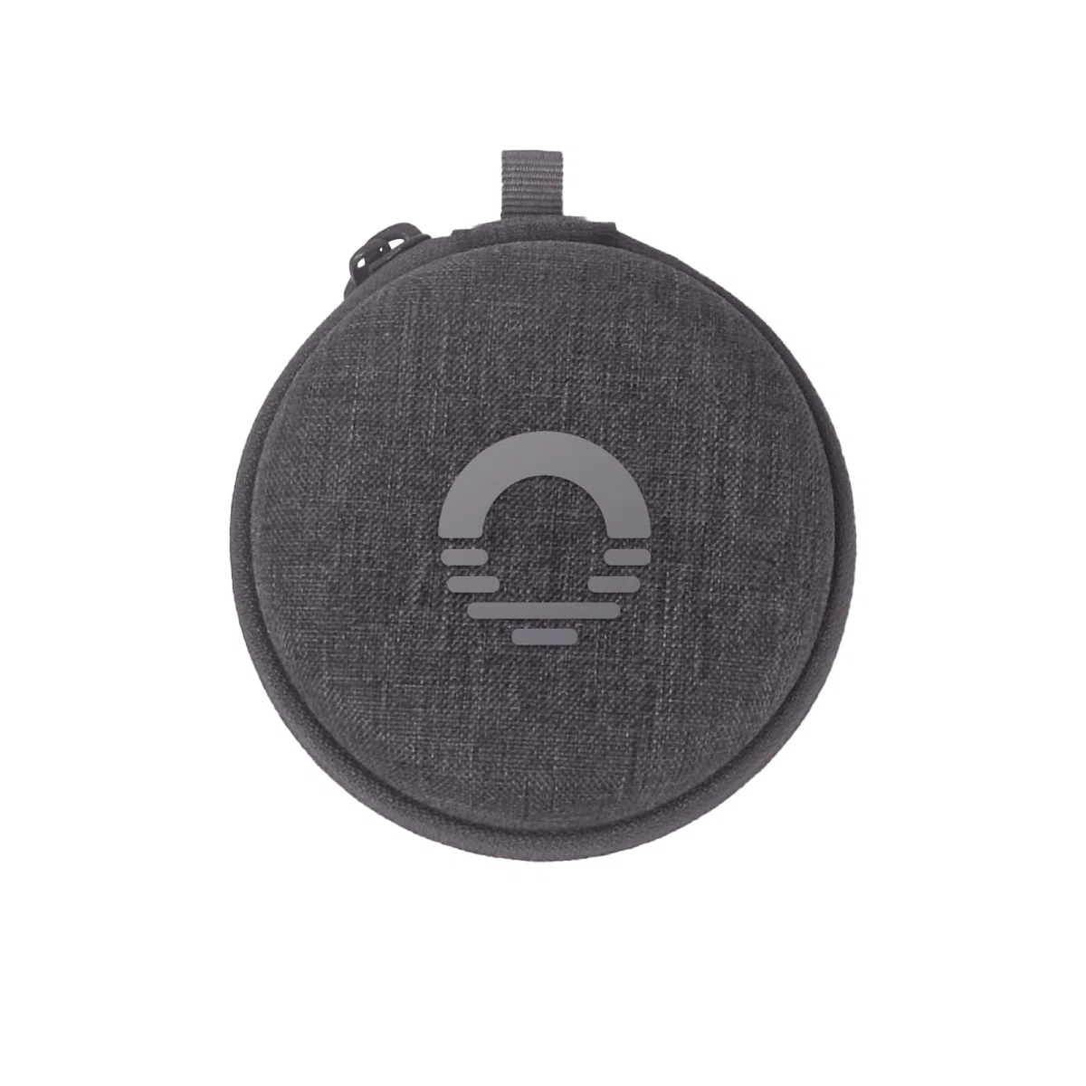 Ozlo Sleepbuds Étui de voyage | Étui rigide pour écouteurs de sommeil | Tissu tissé avec fermeture éclair | Poche en maille pour ranger le câble de charge | Gris
