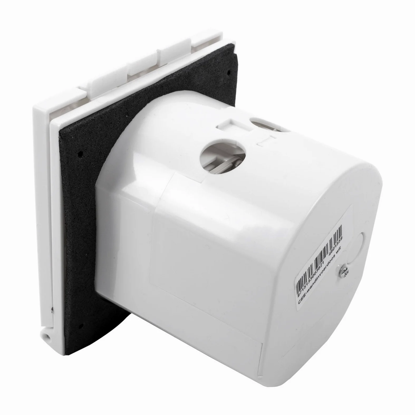 Prise de courant externe CEE - Protégée contre les projections d'eau - 200 à 240 V - 16 A - 3 broches - IP44 - Blanc