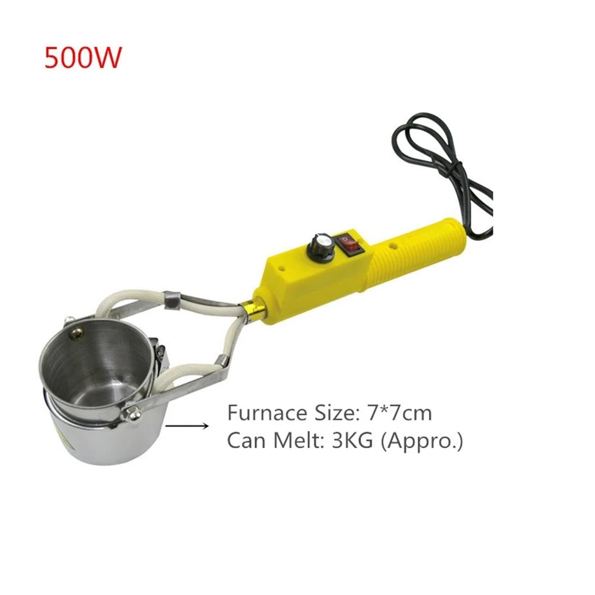 Pot de soudure, Four de électrique réglable 300W 400W 500W, têtes de moulage de plaques, outil de soudage plomb, à l'étain et à l'indium, fours à souder en métal(500w)