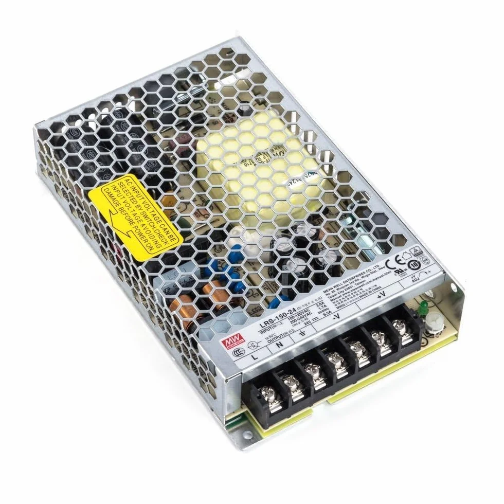 KingLed - MeanWell Alimentation LRS-150-24 Puissance max 156 W DC 24 V IP20 Transformateur Mean Well pour Led - COD. 1987
