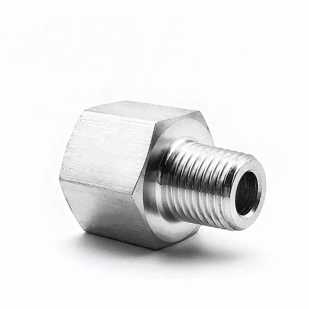 Raccord réducteur femelle M10 x 1 mm vers mâle NPT 1/4" for tuyau, manomètre haute pression
