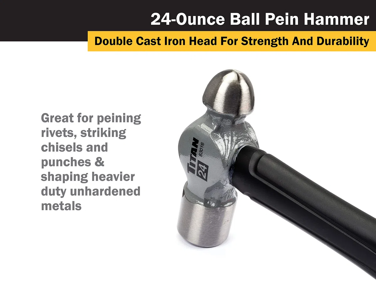 TITAN Marteau TIT63016 (680 g à panne à boule)