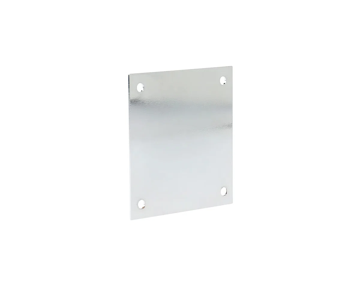 Plaque de propreté 90x90mm laiton poli - HERACLES - 251652