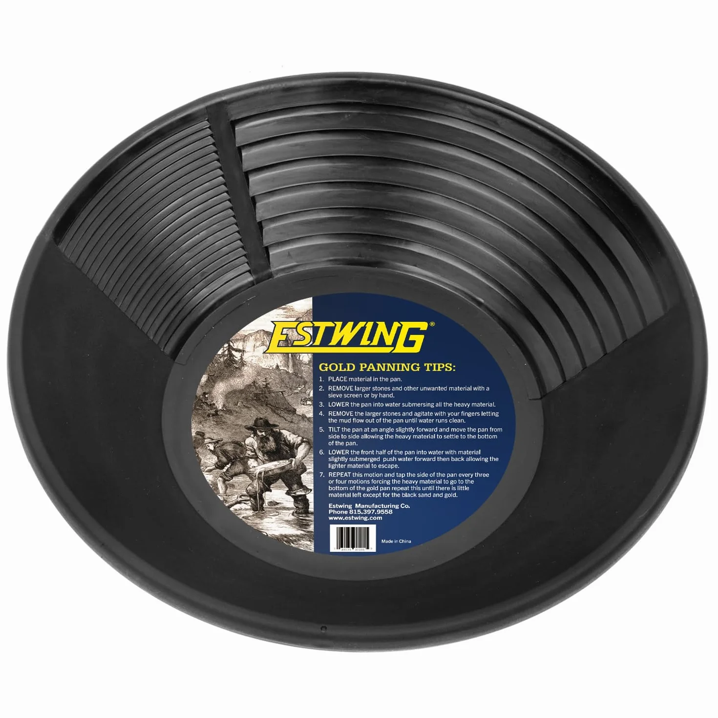 Estwing BP-16 Bâtée en plastique doré, 368,5 g, couleur : noir