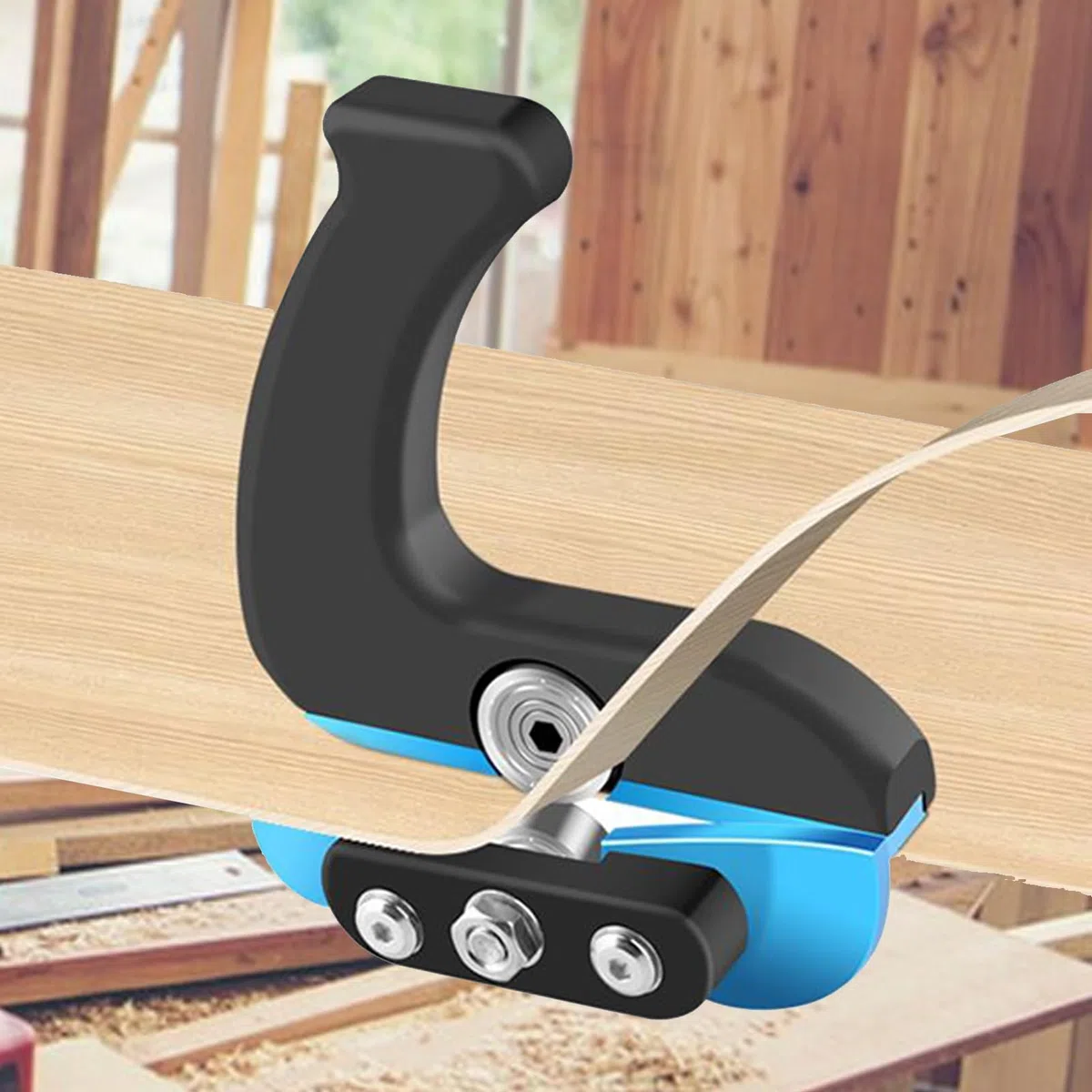 Biseauteuse À Bord, Coupeur Manuel de Bande de Bord Droit, Bandeuse Ergonomique pour Ébénisterie Meuble Plan de Travail Stratifié
