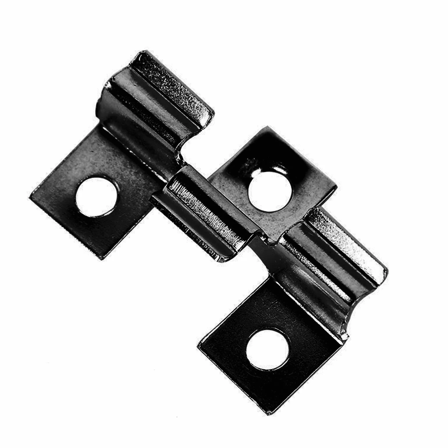 Lot de 100 clips WPC 4-6 mm en acier inoxydable, clips de terrasse WPC en acier inoxydable, noirs WPC (6 mm)