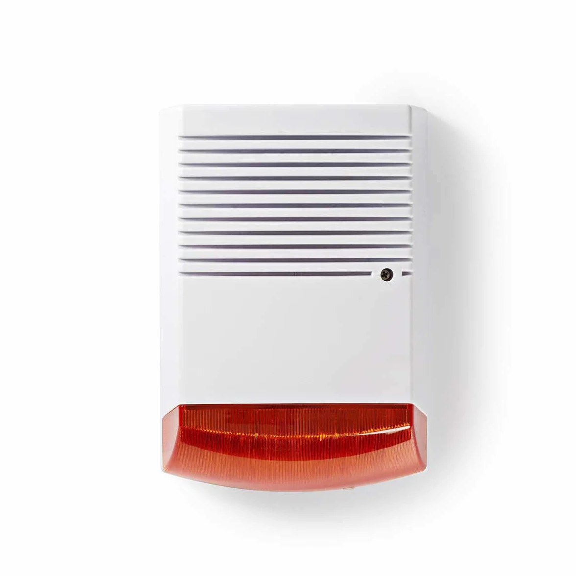Nedis Sirène de sécurité simulée IP44 Blanc/Orange