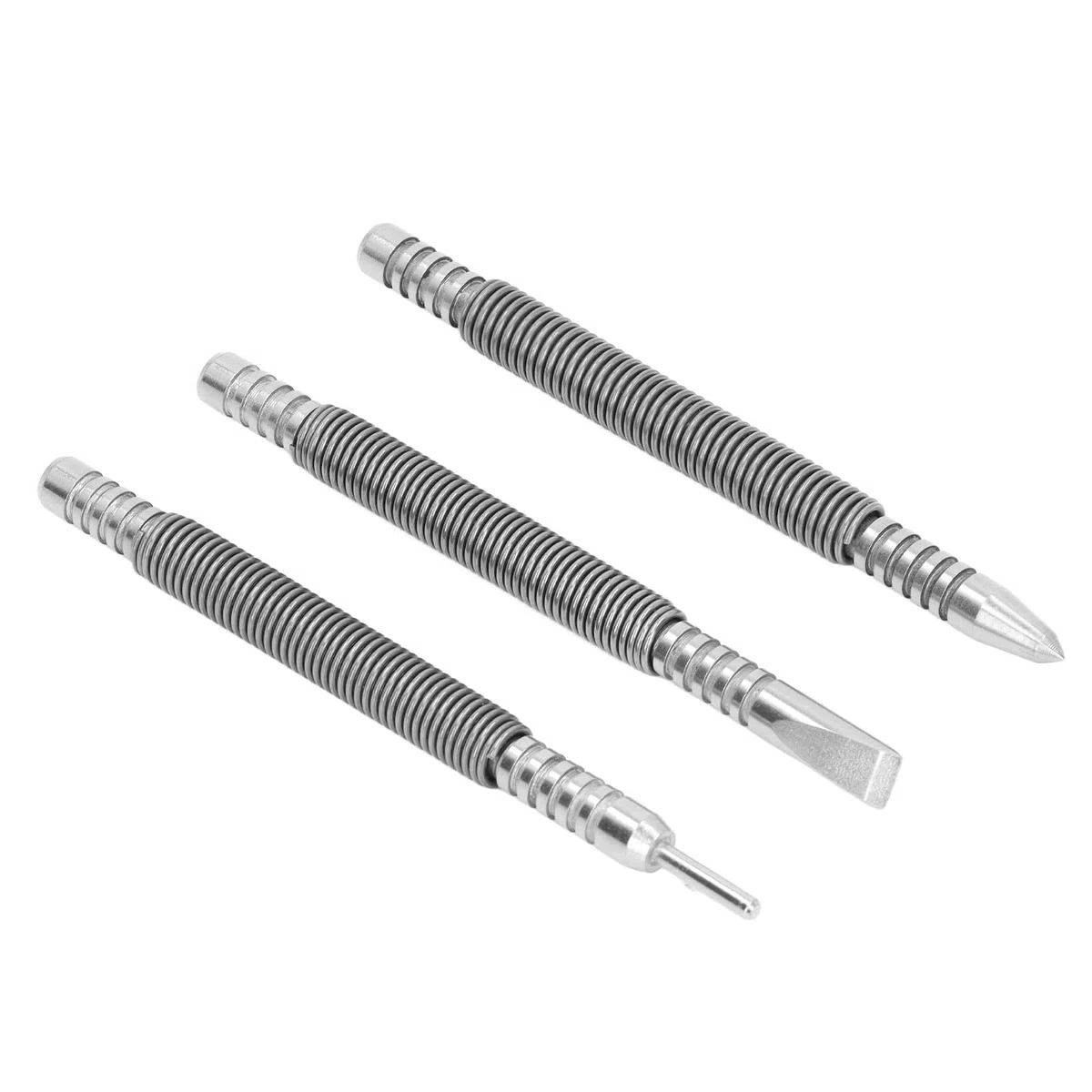 Clou à Ressort, Outils à Ressort Clou 3 Pcs Pratique Pratique pour Verre pour Métal pour Bois