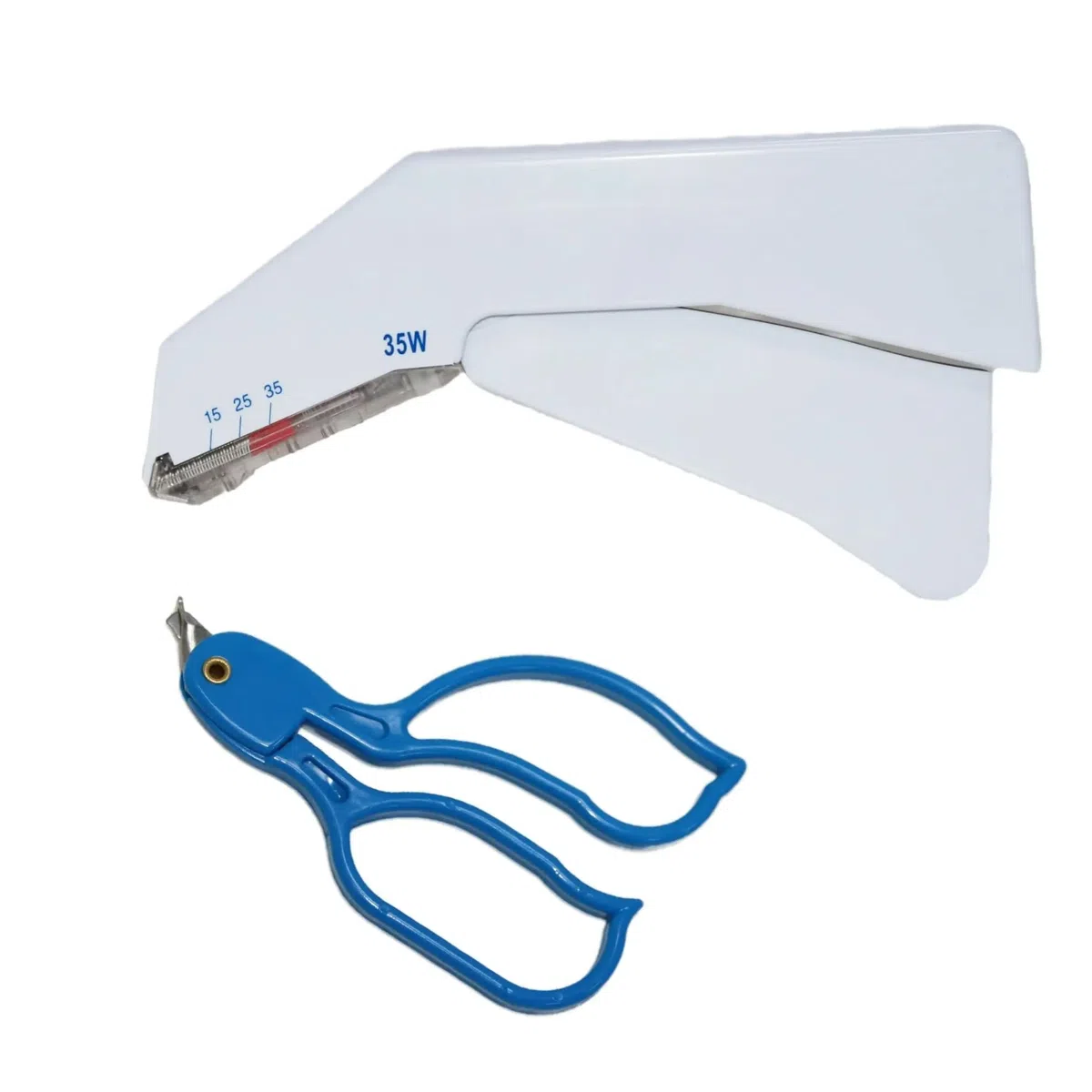 Agrafeuse cutanée jetable avec extracteur, kit de suture pour premiers soins, suture chirurgicale, kit d'agrafes médicales, 35 agrafes préchargées, usage vétérinaire
