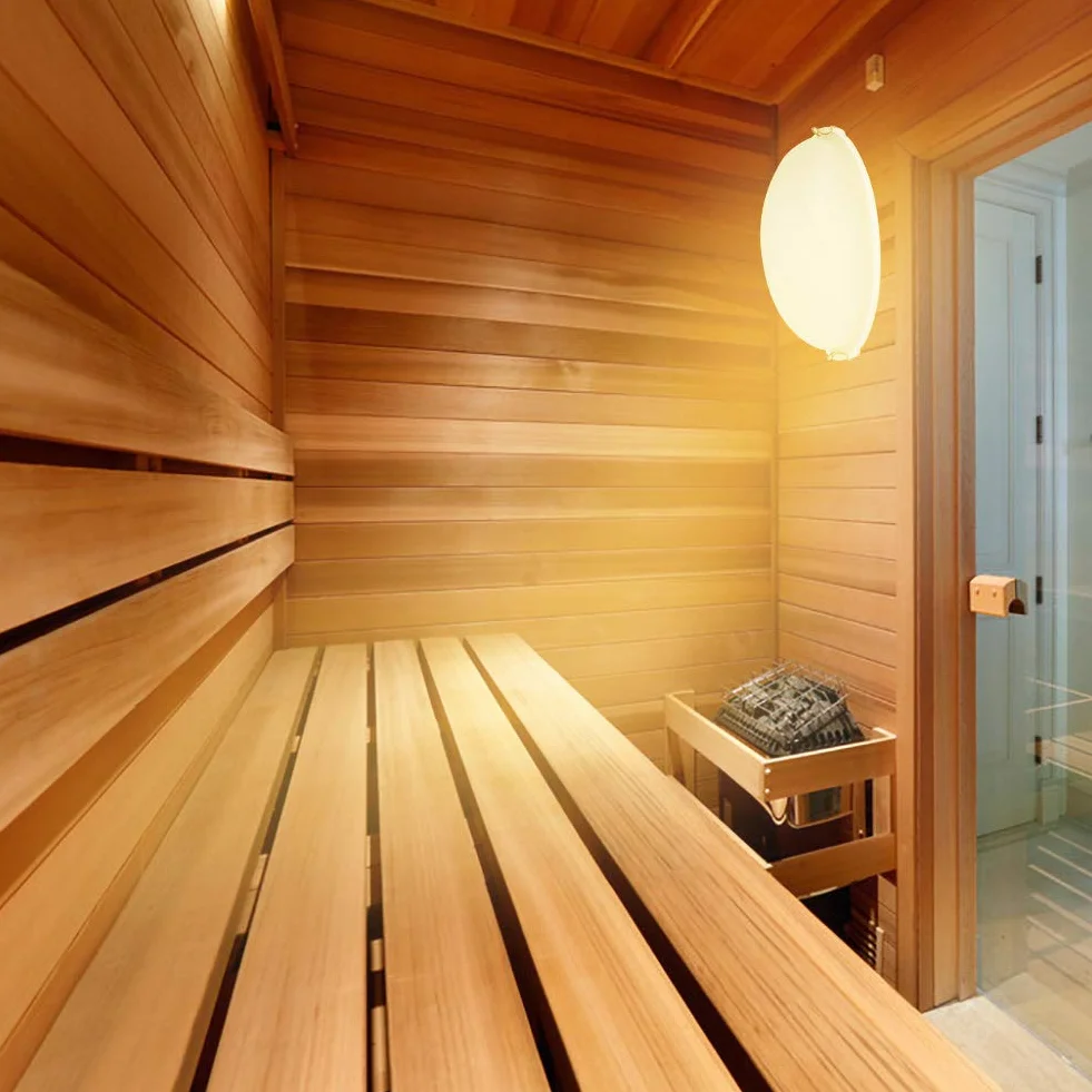 Lampe de Sauna Anti-buée, Lampe Antidéflagrante pour Sauna, Résistant aux Hautes Températures, Lampe Antibrouillard pour Salle de Bain et Saunas