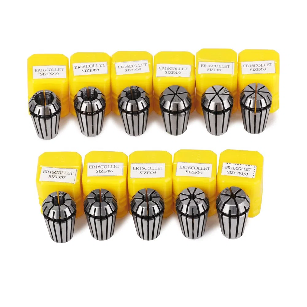 Ensemble de pinces ER16, 11 PCS ER16 pince de serrage 1-10mm ER-16 pince à ressort pour machine de gravure CNC et outil de fraisage de tour par craftsman168