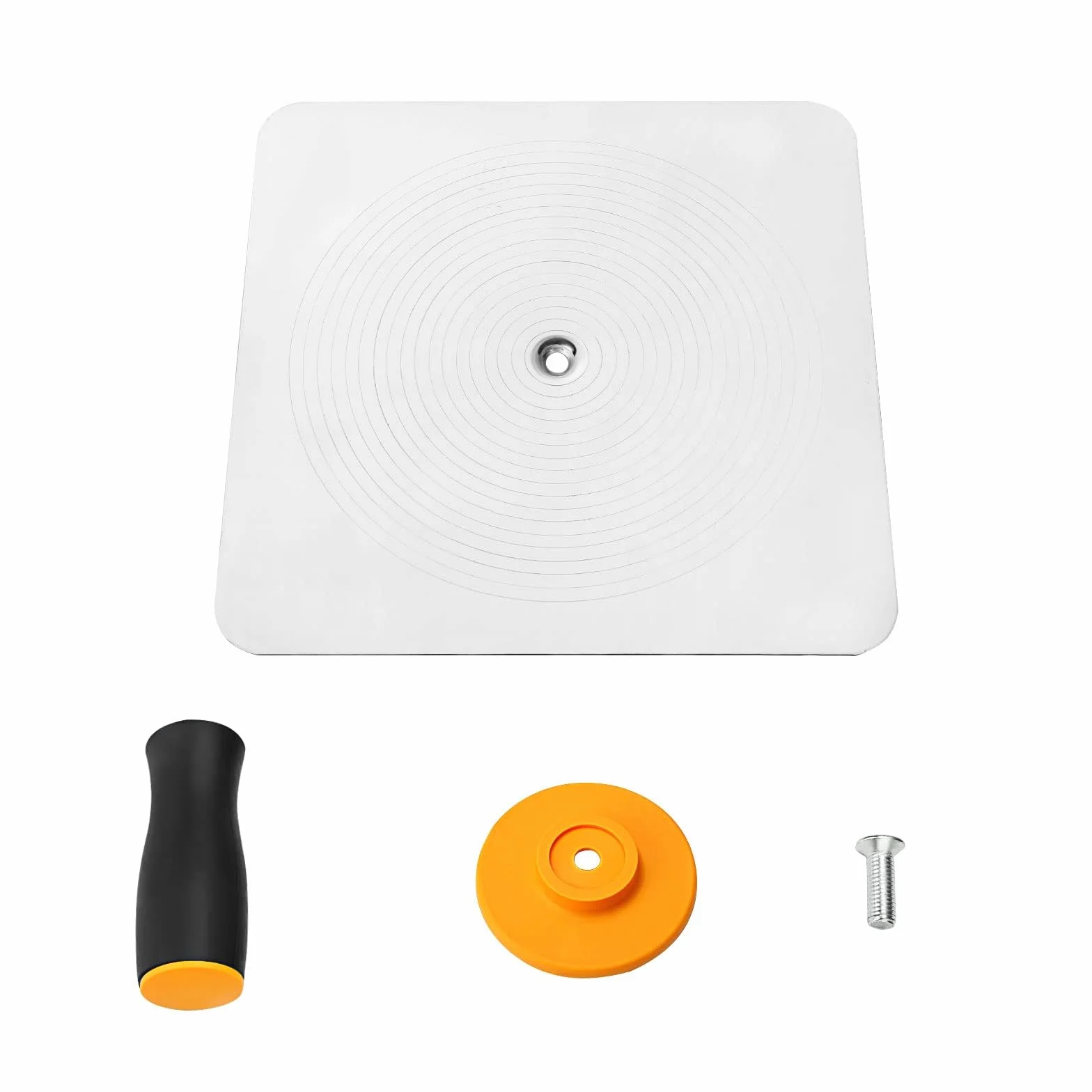 AKOLAFE Lot de 2 Platoir Enduit en Aluminium 300x300mm, Taloche Enduit Professionnelle avec Poignée Ergonomique, Plateau de Plâtrier Robuste pour Enduisage, Maçonnerie et Finition