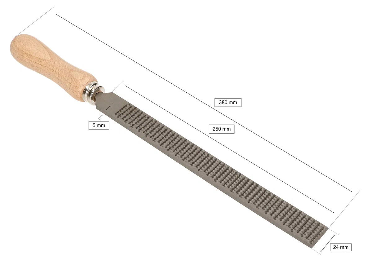 KOTARBAU Flèches bois plates 250mm coupe râpe 2 (râpe universelle) pour professionnel