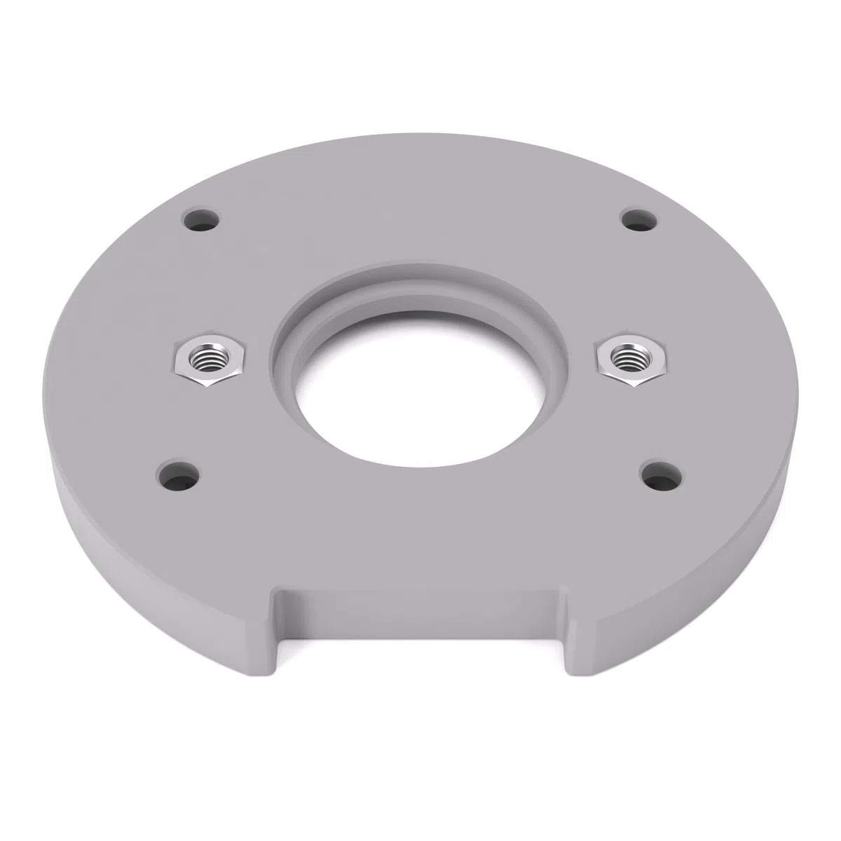 plaque de base/plaque adaptatrice pour bagues de copiage compatible avec Makita DRT50 | semelle de glissement compatible avec affleureuses Makita