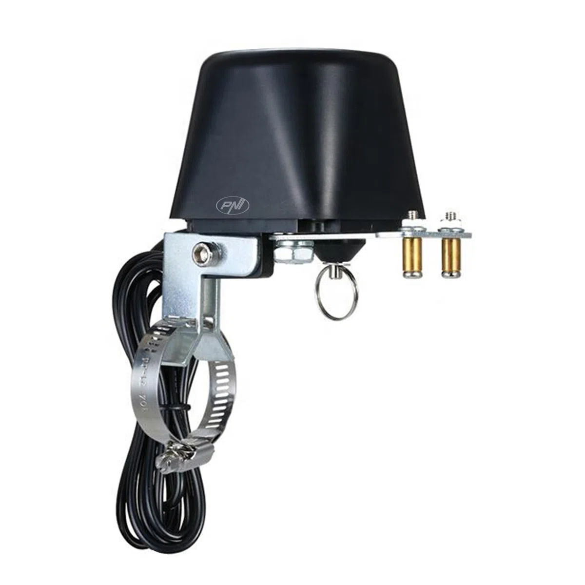 PNI PNI-HS541 Safe House HS541 Vanne intelligente avec Wi-Fi, pour couper l'alimentation des tuyaux d'eau/gaz via Internet, noir