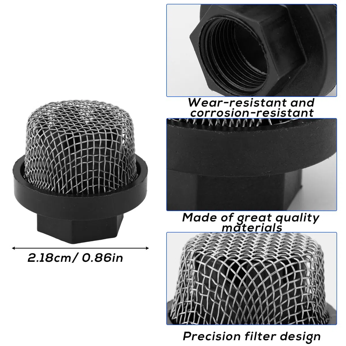 12pcs Filtres de Rechange 246385 287032 246384 pour Pistolet Pulvérisateur Graco 390 395 490 495 595 3400 - Filtre à Tube d'Aspiration, Écran de Pompe, Collecteur