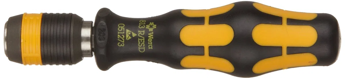 Wera 05051273001 Porte-Embout 813 R ESD non-magnétique 1/4 x 90 mm