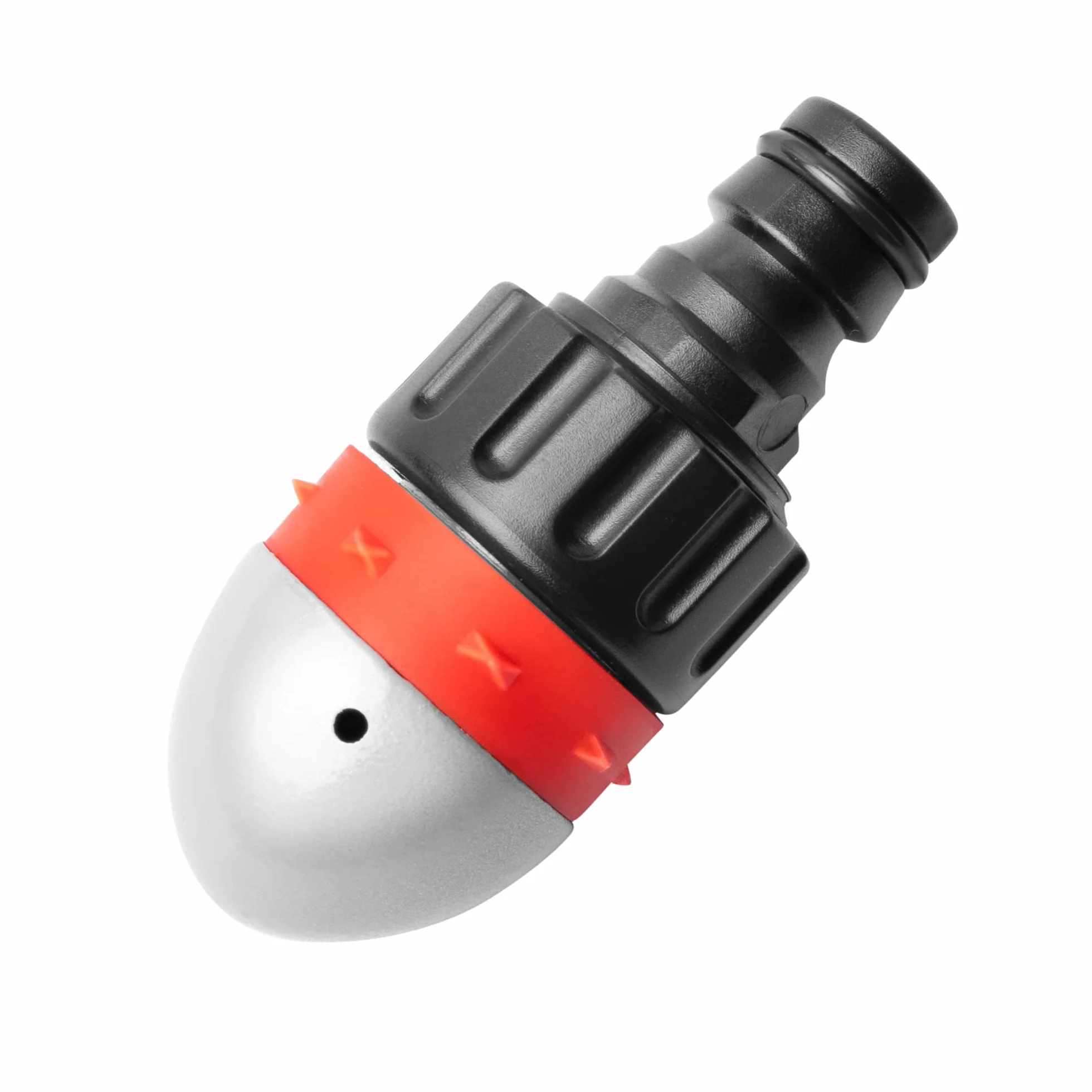 UPP Buse de débouchage I Buse de nettoyage I Avec raccord pour tuyau d'arrosage I Tête Haute Pression Déboucheur à eau I Débouche canalisation, toilettes, gouttières I Dimensions : 7,2 x 3 cm