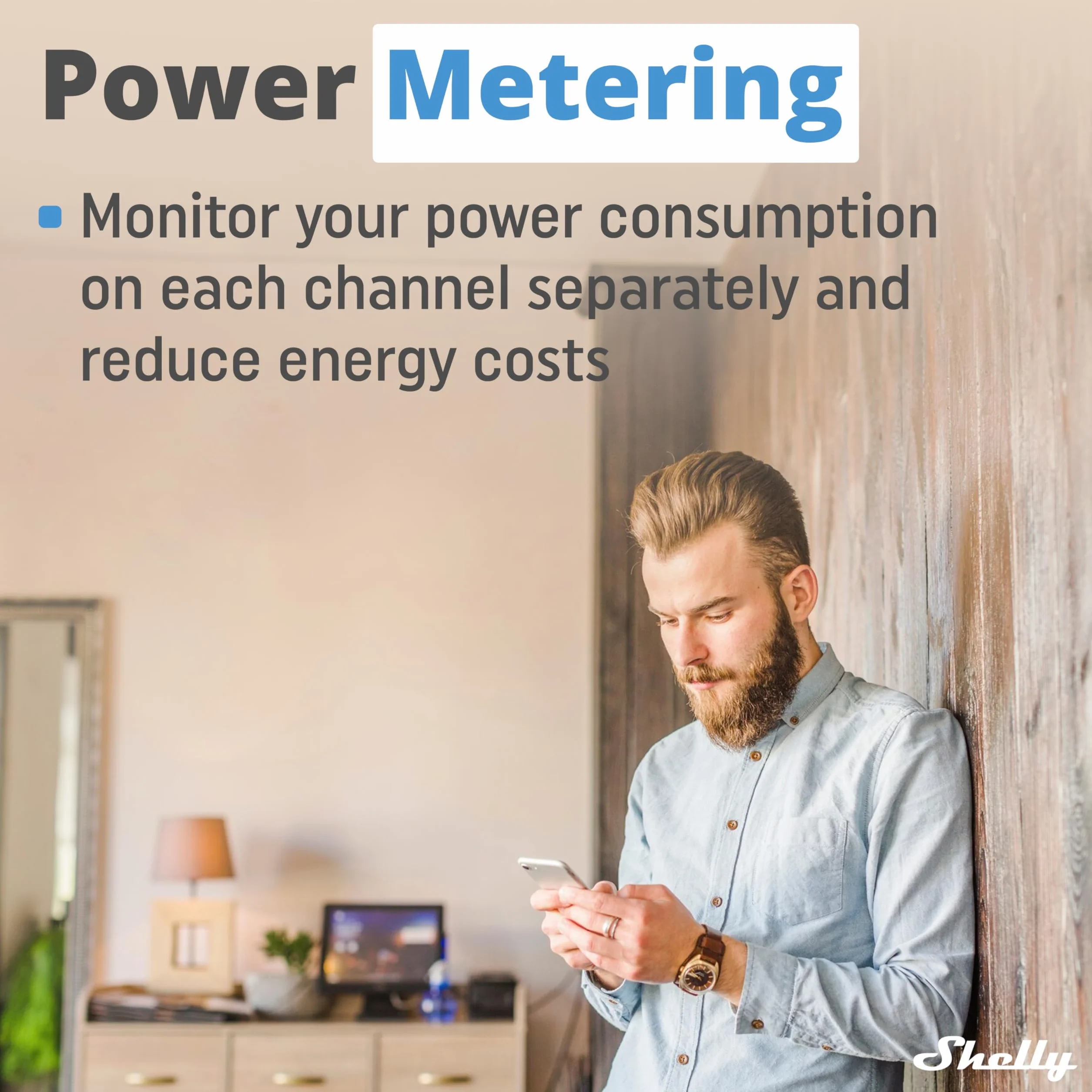 Shelly 2PM Gen3 - Interrupteur volet roulant connecté Wi-Fi, 2 Canaux - 16 A, Mesure de consommation électrique, app iOS Android, puce Shelly 8MB, Compatible avec Alexa, Google Home, SmartThings