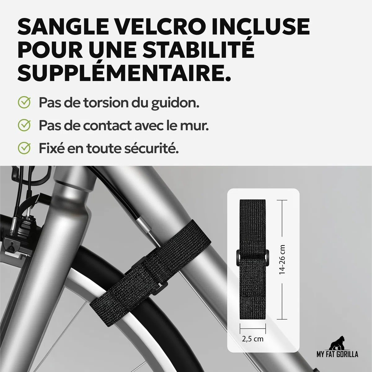 Porte Velo Mural en Bambou - Support Velo Mural - Accroche Velo Mural | BAM BOO BOX Accroche Velo Mural - Support Mural Velo pour Garage, en Bambou Robuste avec Rangement pour Casque