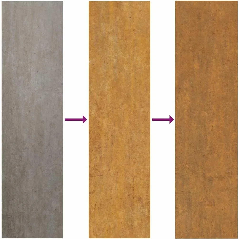 vidaXL Porte Jardin Acier résistant aux intempéries Conception Vague, Porte de clôture, Porte extérieure, Porte en métal, Porte de sécurité