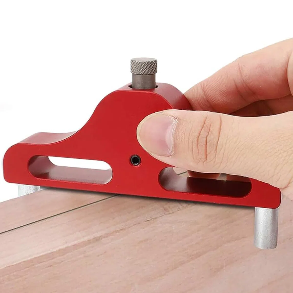 Outil de marquage Centre Scriber, 95mm Center Finder Line Scriber, Centrage et décalage Scriber Jauge de Marquage Traceur de Centre Outil de recherche de centre pour Menuisier du Bois