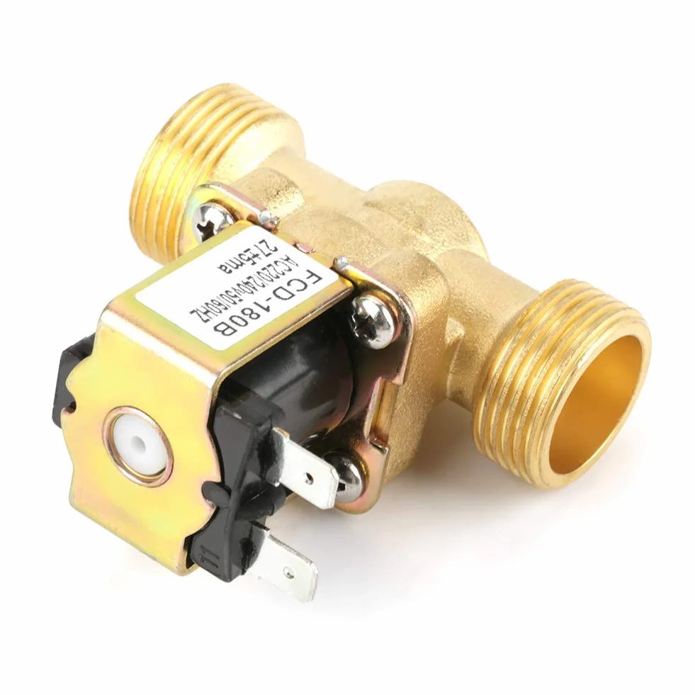 Electrovanne Électrique Vanne Électromagnétique G3 4 2 Voies N C AC 220 240V Normalement Fermé Entrée Eau Systèmes Hydrauliques