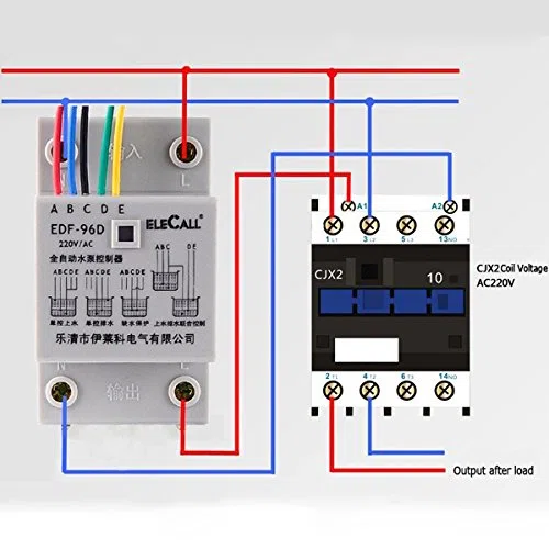 MASUNN Df96D Ac220V 5A Rail Din Commutateur À Flotteur Régulateur De Niveau d'eau Automatique avec 3 Sondes
