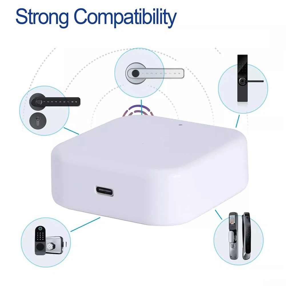 Hub WiFi Smart Lock GatewayS G2/G3 pour contrôle de l'application TTLock, accès à distance et appariement de plusieurs serrures, surveillance en temps réel compatible avec serrure de porte