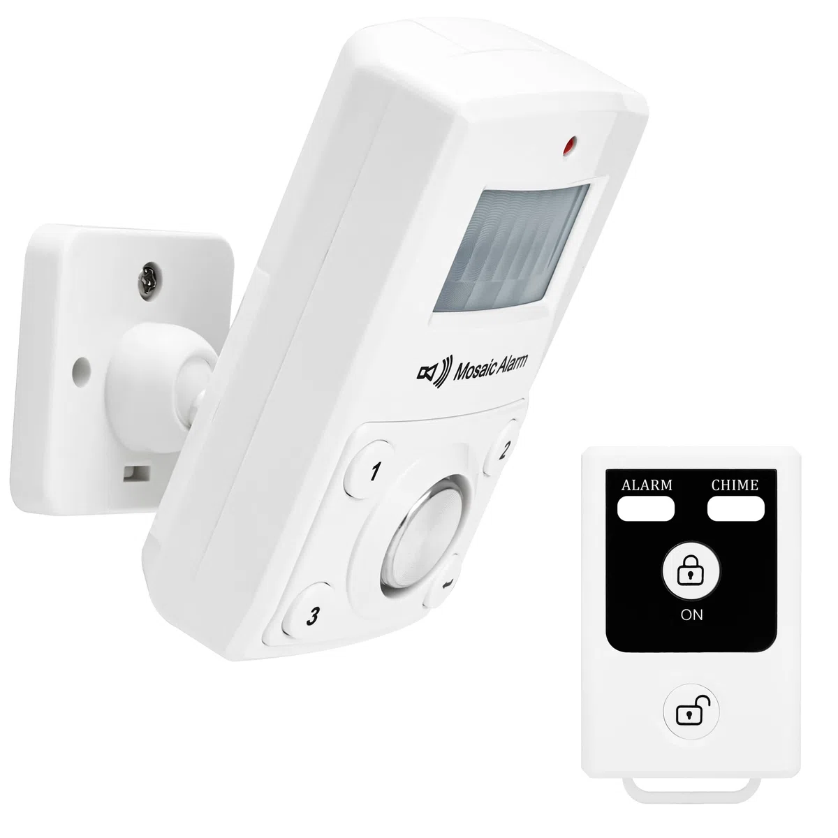 Alarme Détecteur de Mouvement 135dB avec Télécommande - Sirène Puissante 135 Décibels pour Garage, Abri, Intérieur - Sécurité Anti-Intrusion Maison - Portable avec Clavier, Batterie ou USB