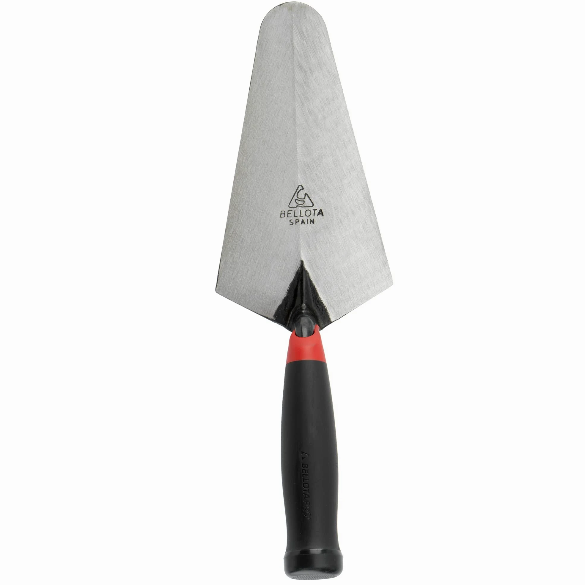 Bellota TRF42FBM - Truelle de Maçon Madrilène avec Lame Forgée et Manche Bi-matière, Outil pour les Professionnels de la Construction, noir, métallique, rouge, F (165x92)