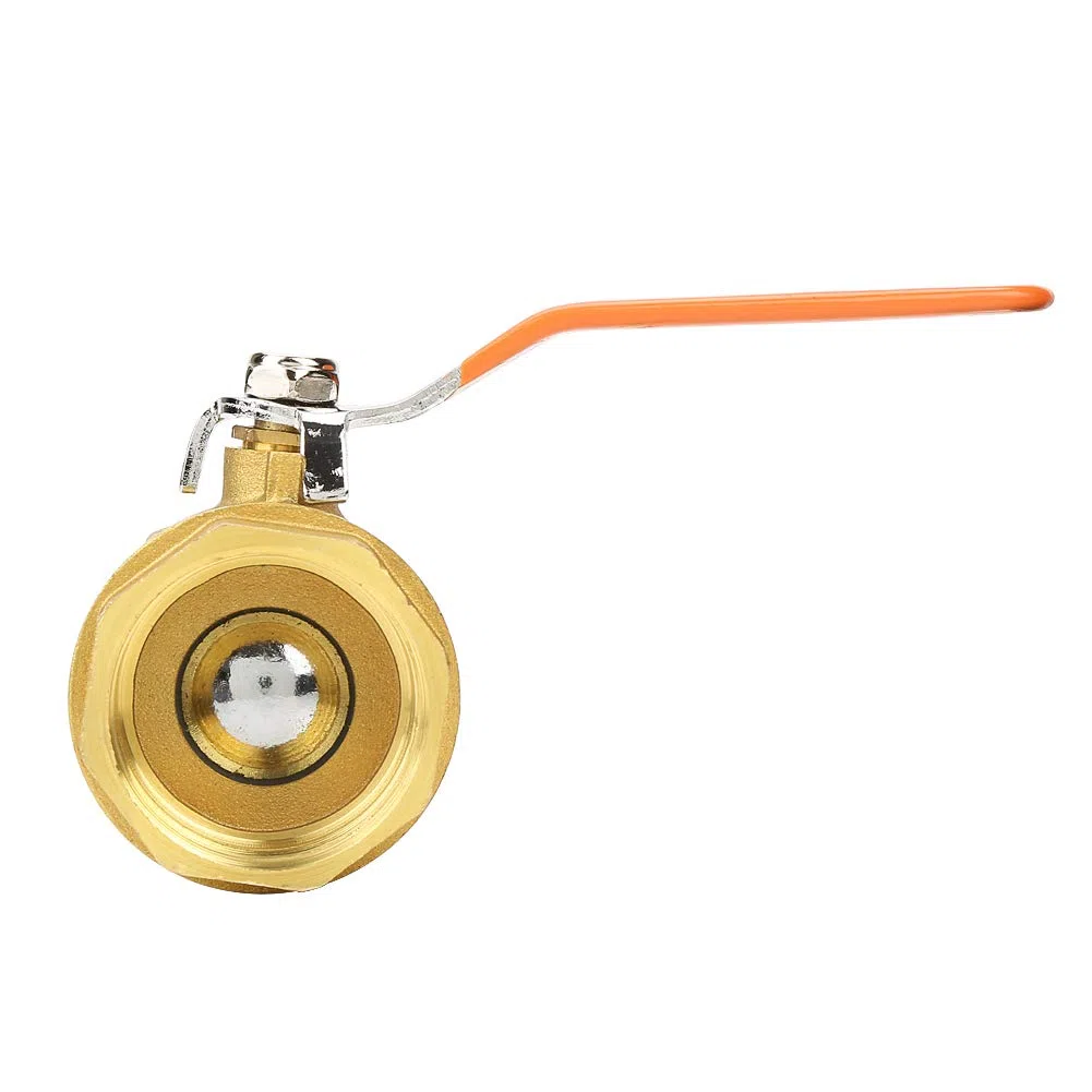 Robinet à Tournant Sphérique en Laiton BSP, DN32 1.6MPa 1-1/4-inch Vanne d'Arrêt à Robinet à Boisseau Sphérique à Filetage Femelle avec Poignée à Levier pour Gaz eau