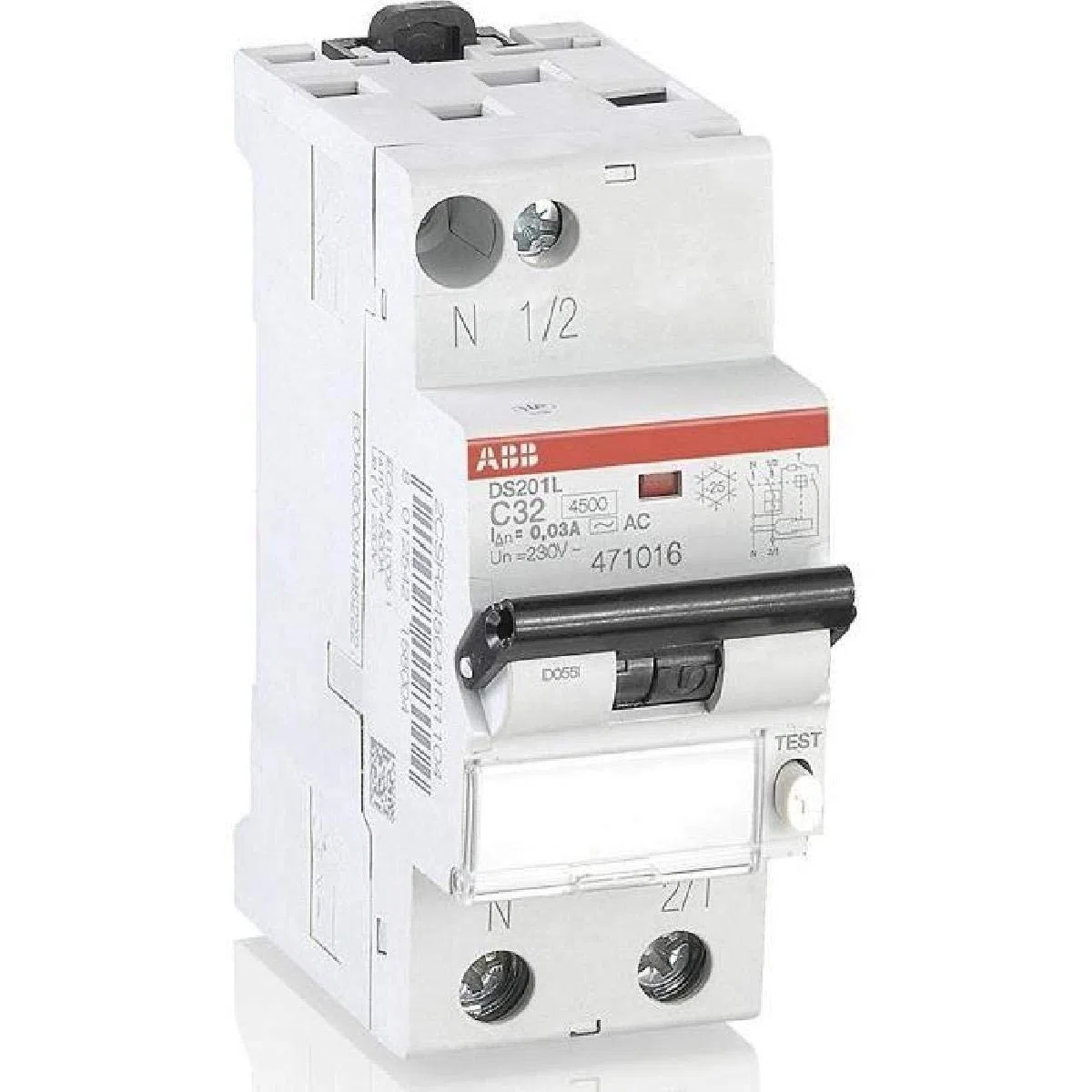 ABB 471016GSB Disjoncteur différentiel phase plus neutre 32 A