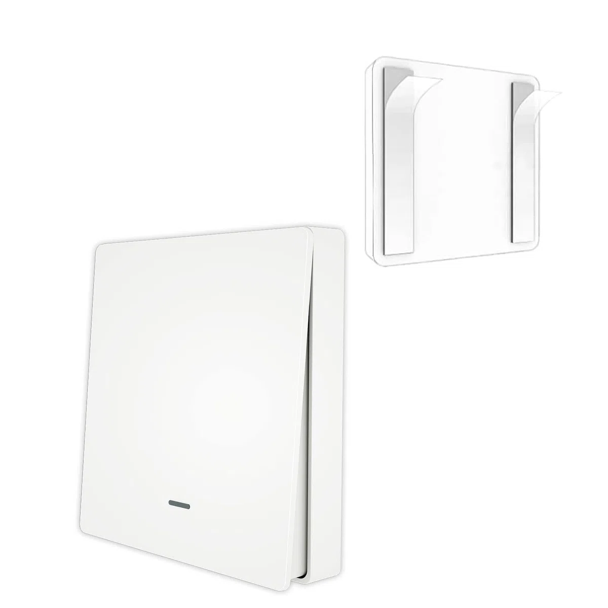 Tuya ZigBee Commutateur de Scène sans Fil 1 Gang | Alimenté par 3 piles, bouton mécanique pour scène domotique, Tuya Zigbee Hub requis
