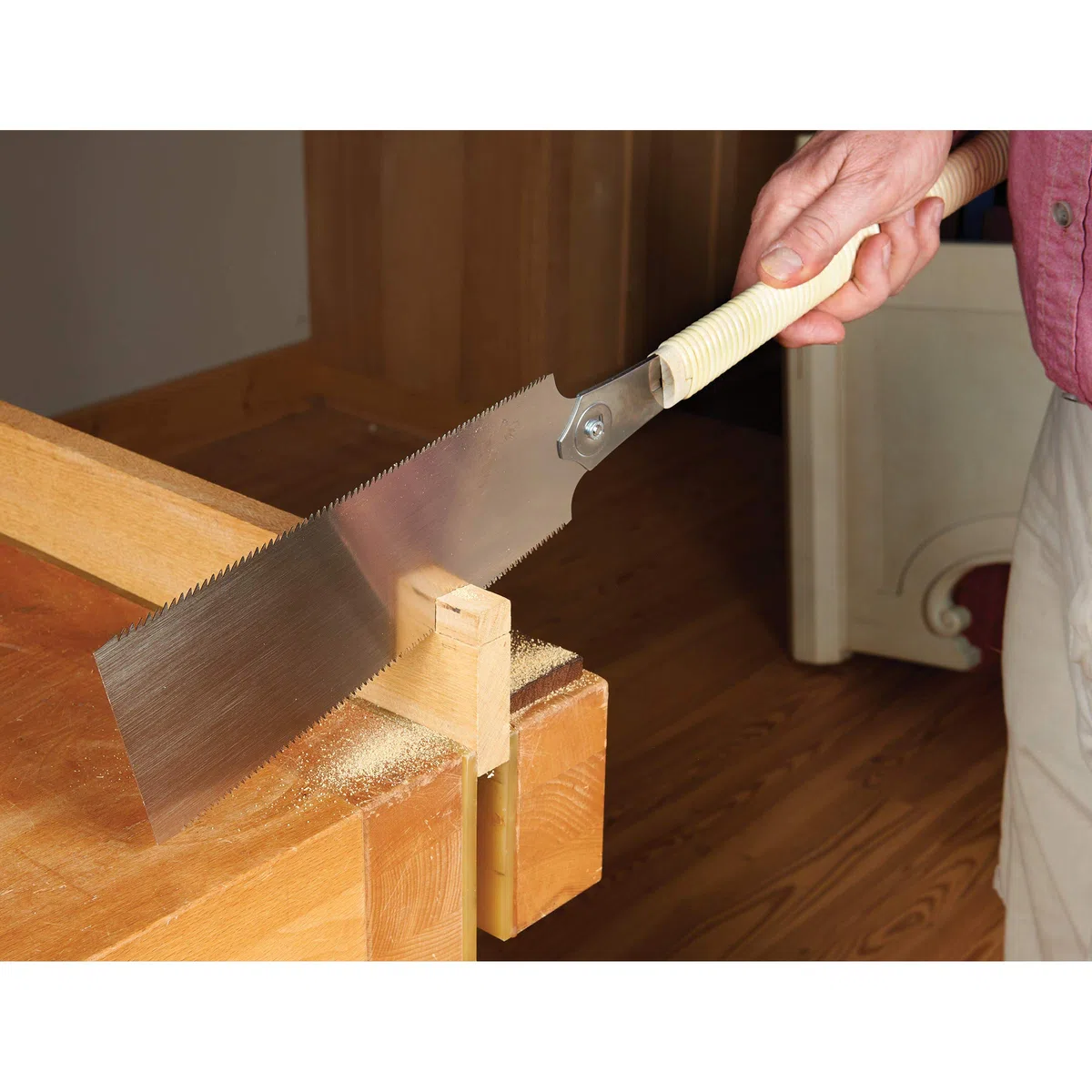 Gyokucho 610 Ryoba 9–1/5,1 cm double Edge rasoir Scie pour bois durs 1,7 mm dents Pitch