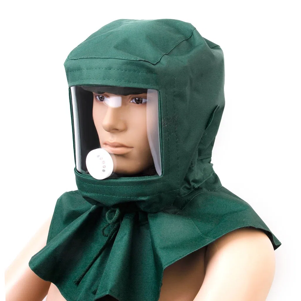 Casque Masque de Protection Anti-Vent Anti-poussière pour Sablage Sableuse