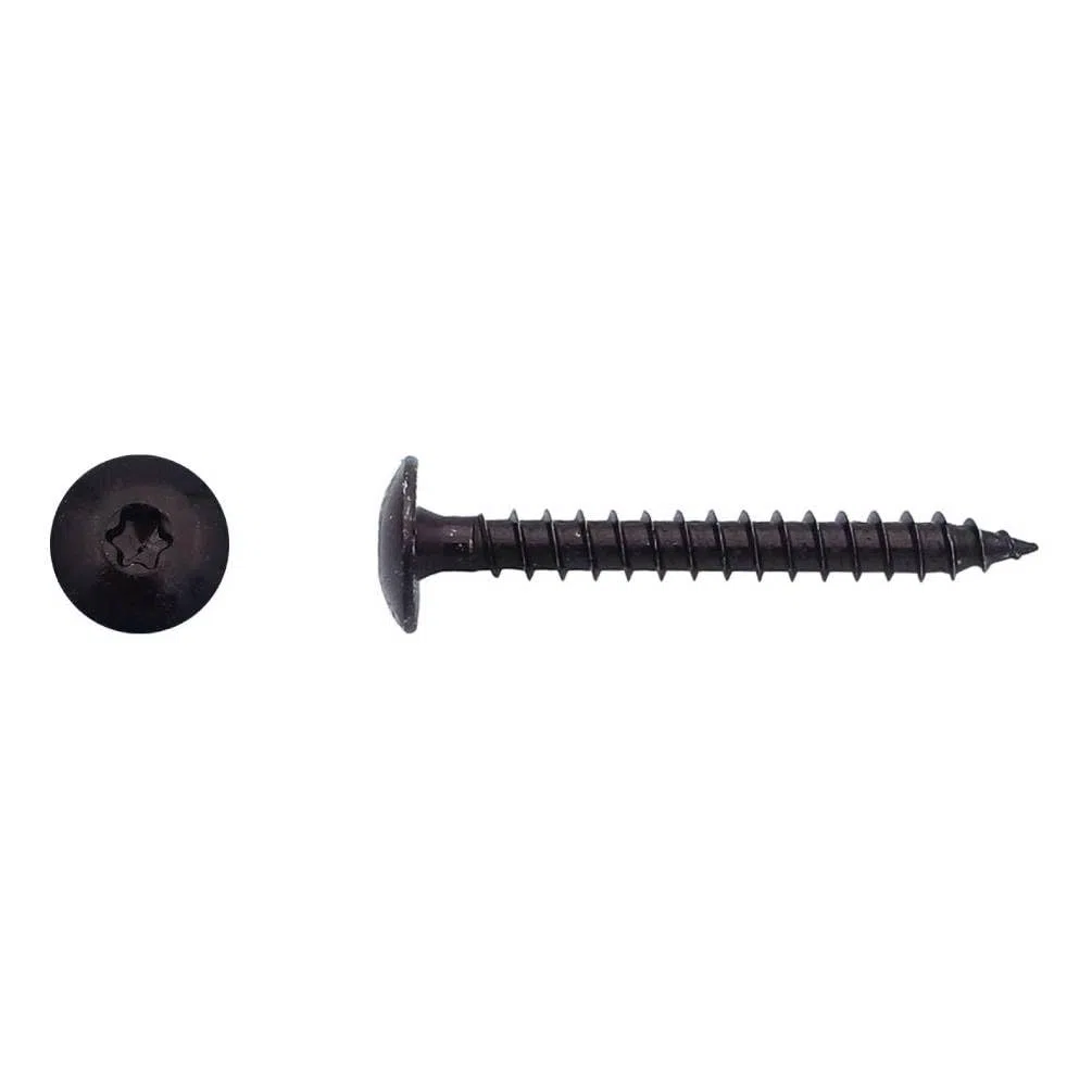 200 Vis Bois pour Penture Torx 6 x 50 mm - Zingué Noir - D-Work