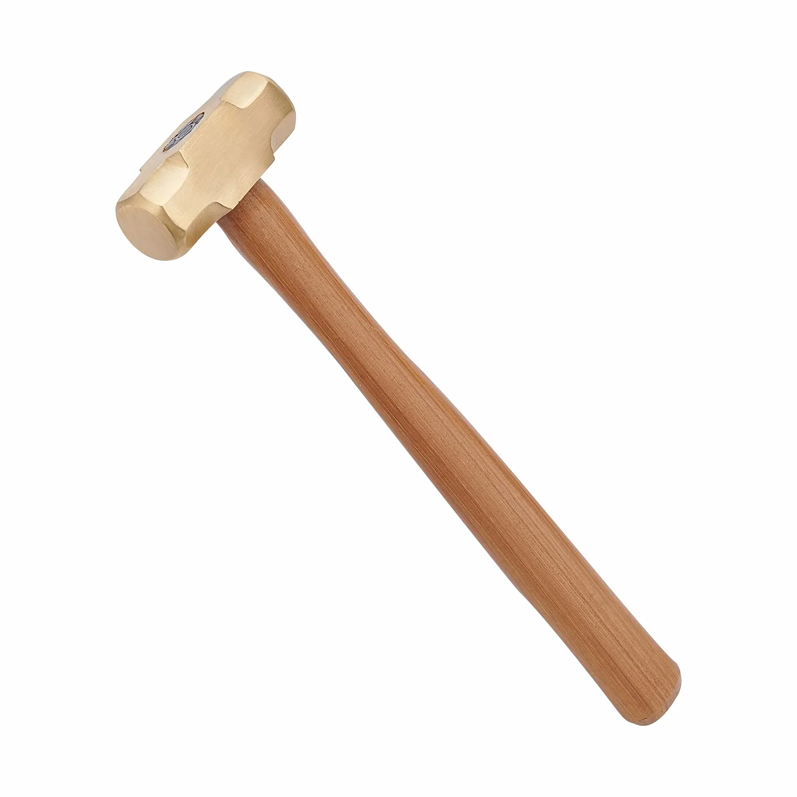 PH PandaHall 1 Livre Marteau en Laiton Marteau de Bijoux en Laiton avec Manche en Bois pour les Outils de Fabrication de Bijoux Artisanale le Travail des Métaux Bracelets Bagues, 298x76x30mm