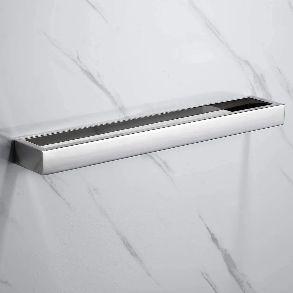 Anneau Porte-Serviette SUS 304 Acier Inoxydable Chrome Salle de Bain Porte-Serviette Mural Accessoires Auto-adhésif (Argent)