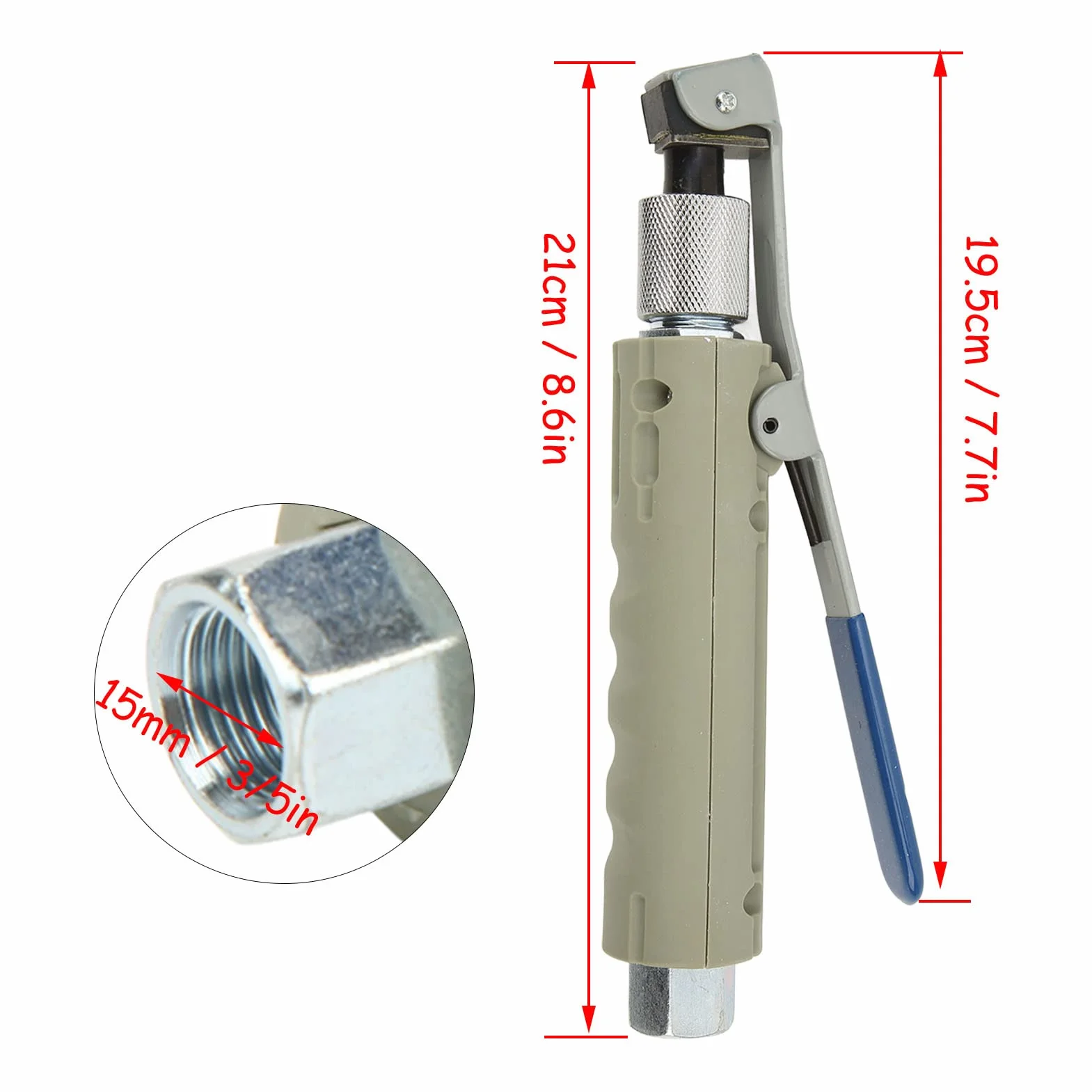 Fockety Pistolet de Sablage, Kit de Pistolet de Sablage Polyvalent avec 3 Buses en Céramique pour éliminer Les Taches de Peinture, Pistolet de Sablage Ergonomique pour Armoire de Sablage