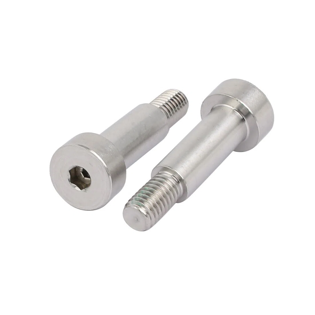 sourcingmap Lot de 5 boulons à douille hexagonale en acier inoxydable 304 - Diamètre de l'épaule : 10 mm - Longueur de l'épaule : 25 mm - Filetage M8