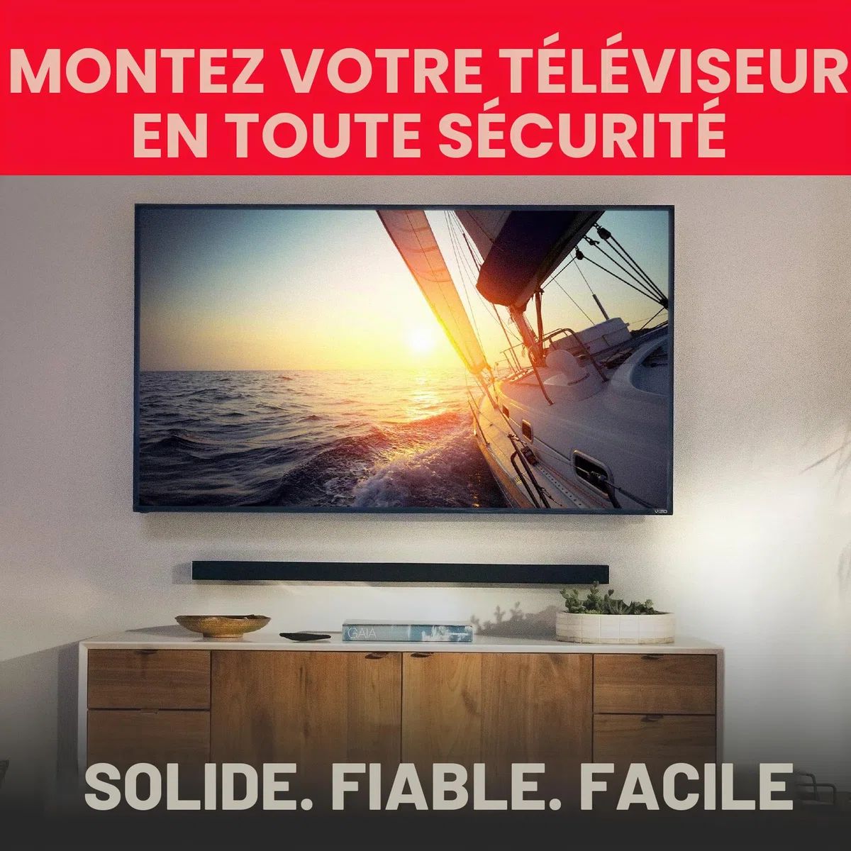 Bullfix Kit Télé, Cheville Placo Charge Lourde Façon Cheville Molly pour Support Mural TV, Kit d'Ancrage Mural Universel pour Fixation Murale TV sur Murs en Plaque de Platre Creux, Cloisons Sèches