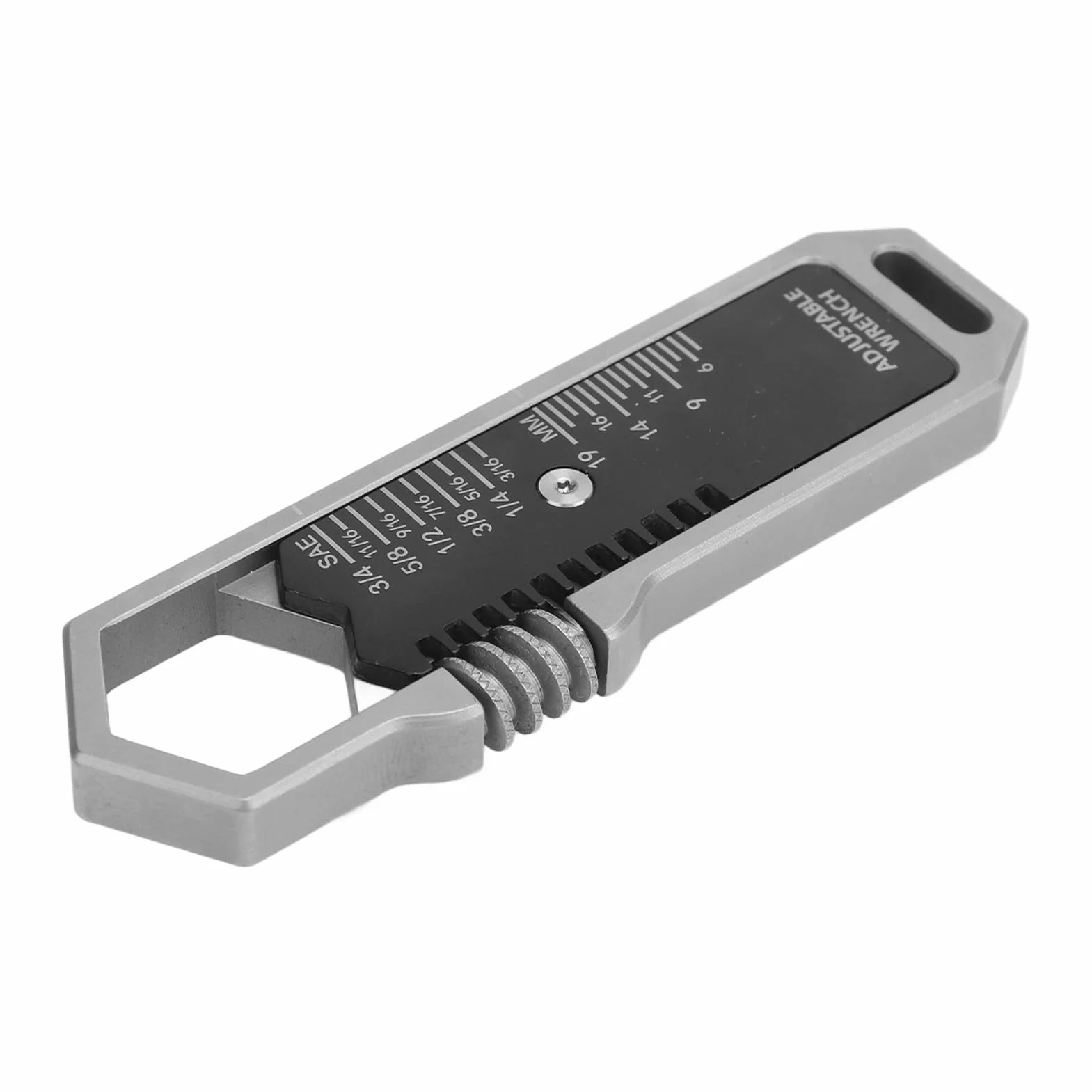 YWBL-WH EDC Treer Réglable Small Multitool Wrench Nail Epuller Keychain Tool for Woodworking Garage