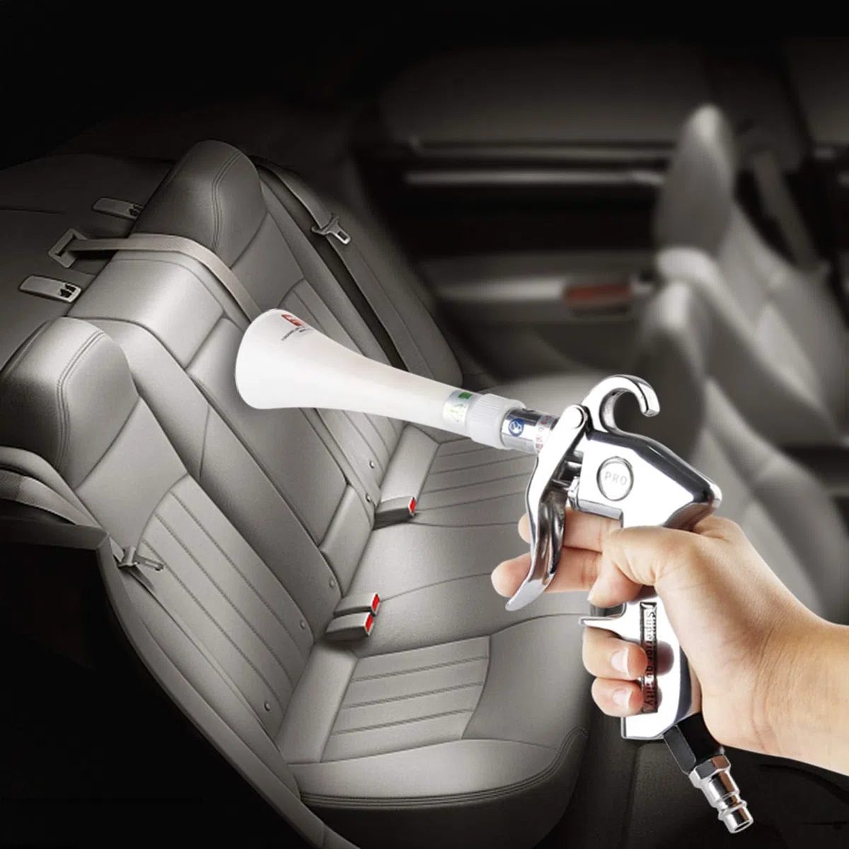 Acier inoxydable Pistolet de Nettoyage Sec, Pistolet de Soufflage à Air Comprimé, Haute Pression Sans réservoir