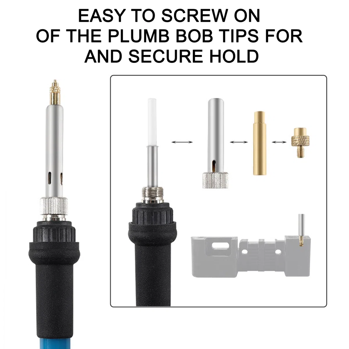 Lot de 6 fers à souder - Embouts de fer à souder pour insert fileté - Écrous de fusion M2 M3 M4 M5 M6 M8 - Compatible avec les accessoires d'imprimante 3D
