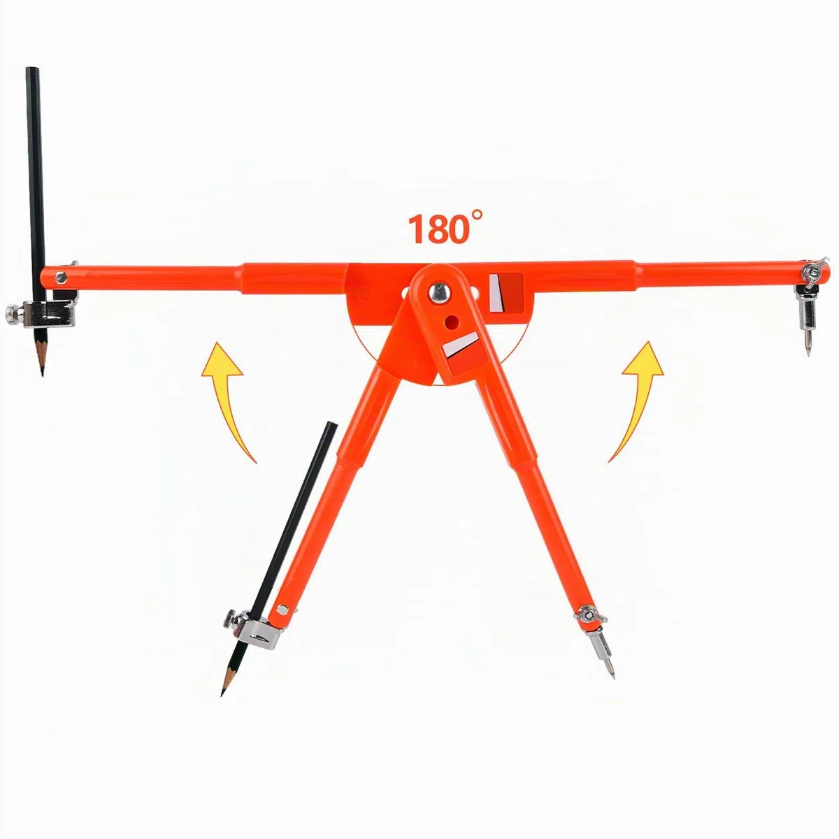 Boussole professionnelle pour le travail du bois, grande boussole, outils de charpentier pour dessin, dessin, travail du métal, 25 cm