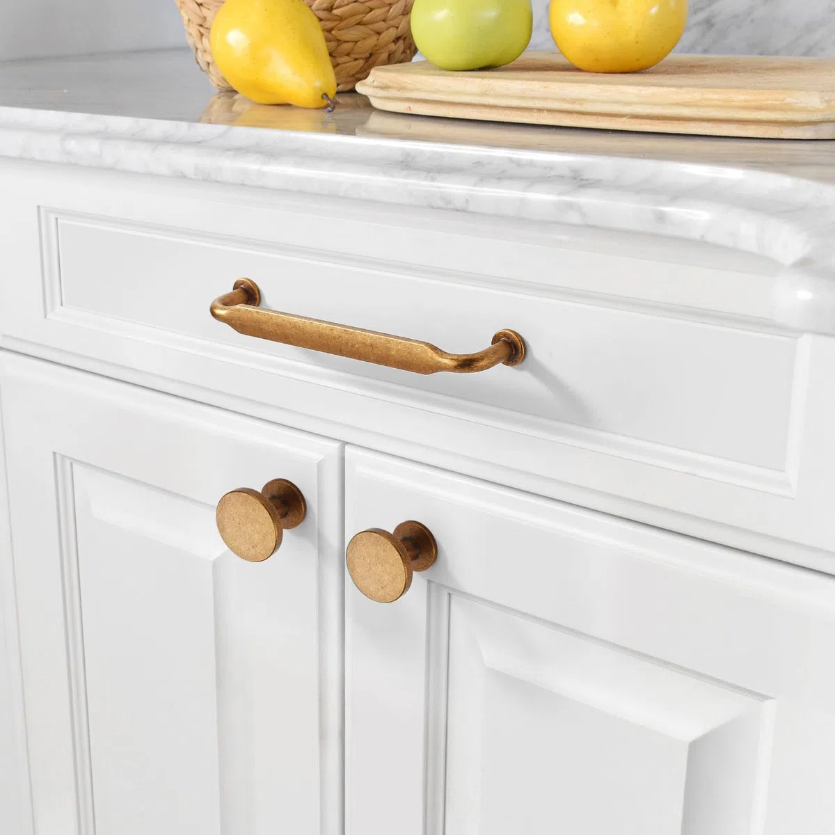 Amerdeco 10 Pièces Boutons de Tiroir, Rétro bronze de Tiroir,Boutons de Meubles,Boutons Armoire, Alliage de zinc Poignees de Porte de Cuisine pour Décor UK0071