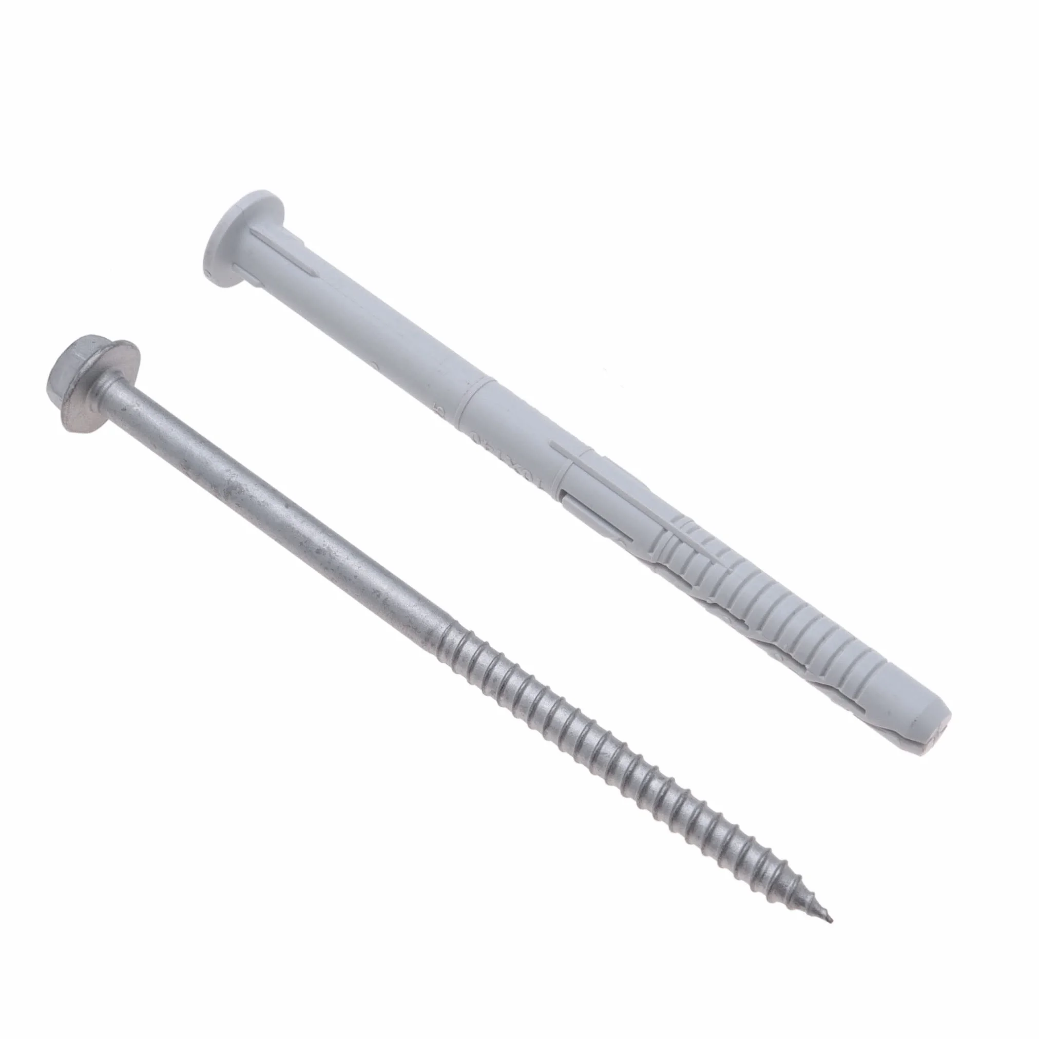10x140 Vis Bouchon Fast-K Torx Hexagonales et Keple 25 Packs de vis de Fixation Murale avec vis à Béton en Acier Inoxydable Vis d'ancrage Mural et Ensemble de Chevilles de Fixation Murale pour Briques