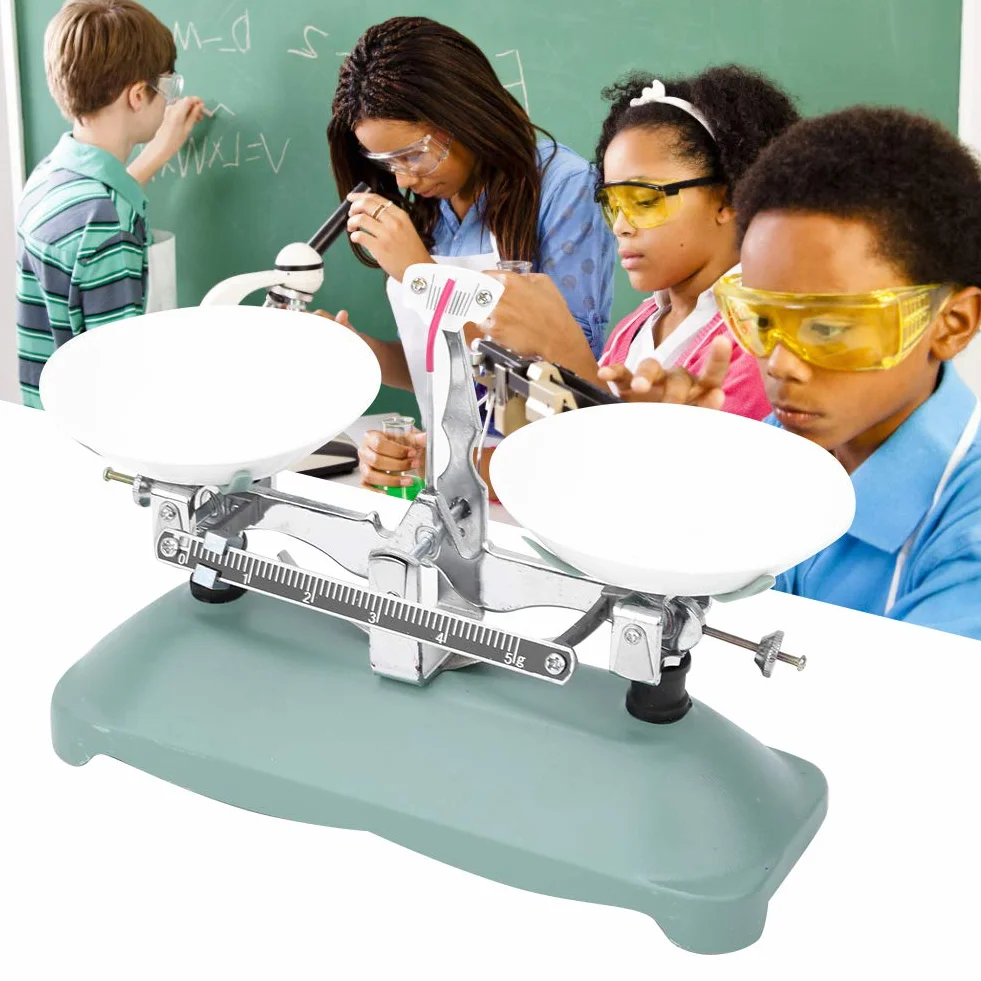 Balance Mécanique 100/500 Grammes avec Plateau de Balance Kit de Poids 10g 20g 50g 100g 200g Poids(100g)